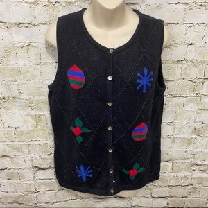 Crazy Horse Ornament Snow Flake Cardigan Sweater